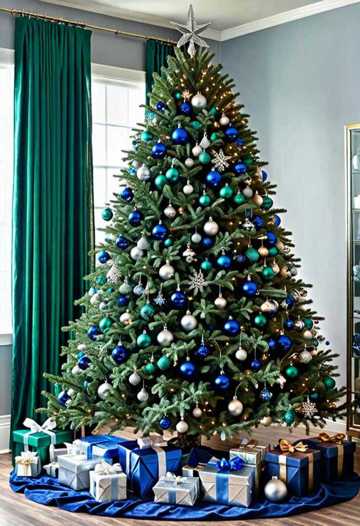 Emerald Green and Sapphire Blue Tree