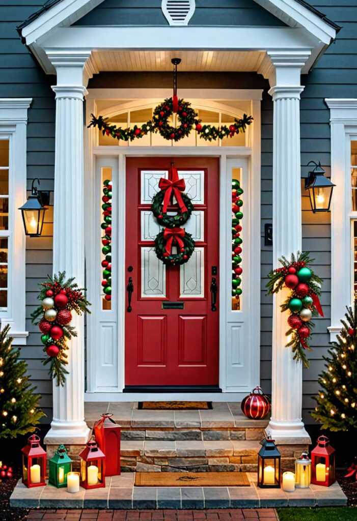 Festive Doorstep Lanterns