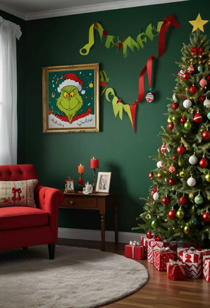 Grinch Themed Garland