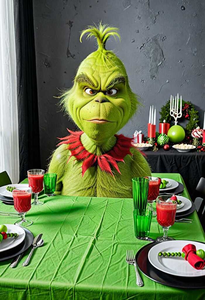 Grinch-Themed Party Decorations