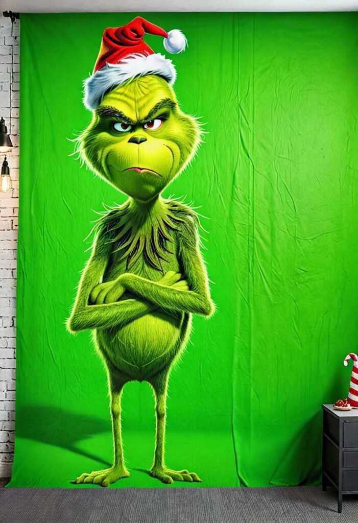 Grinch and Max Photo Backdrop