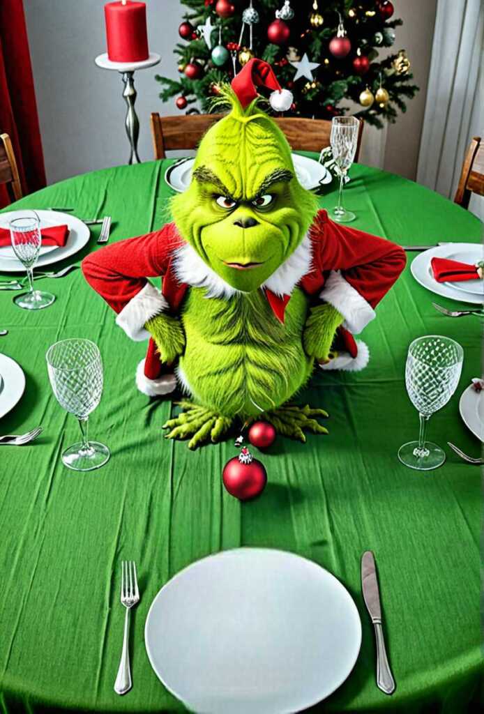 Grinchy Table Centerpieces