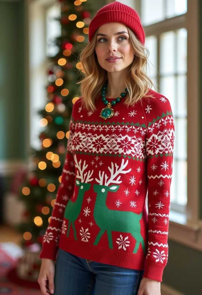 Hand-knitted Christmas Sweaters