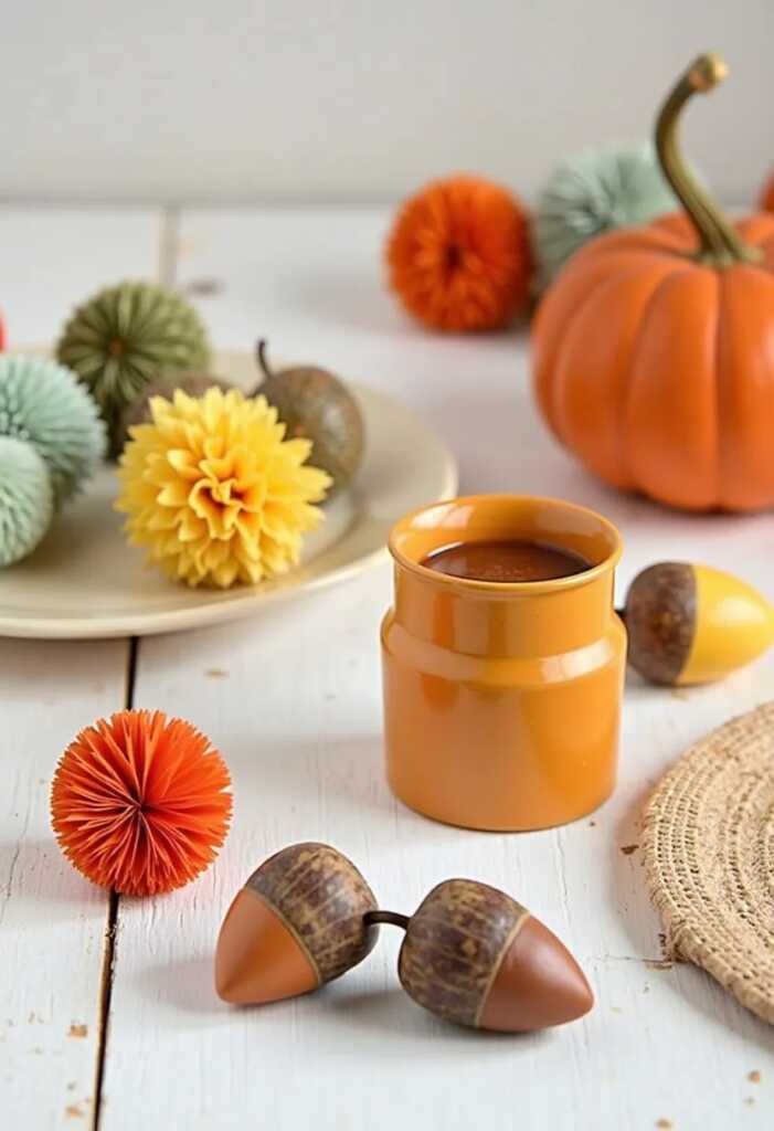 Honeycomb Acorns for a Rustic Touch