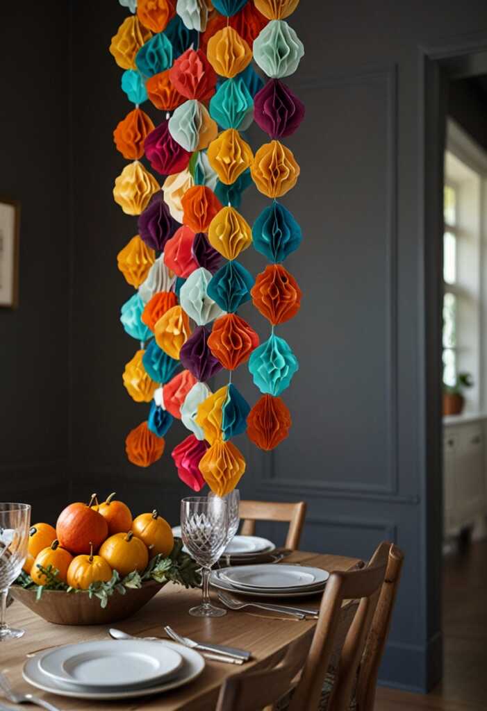 Honeycomb Garland for a Festive Backdrop