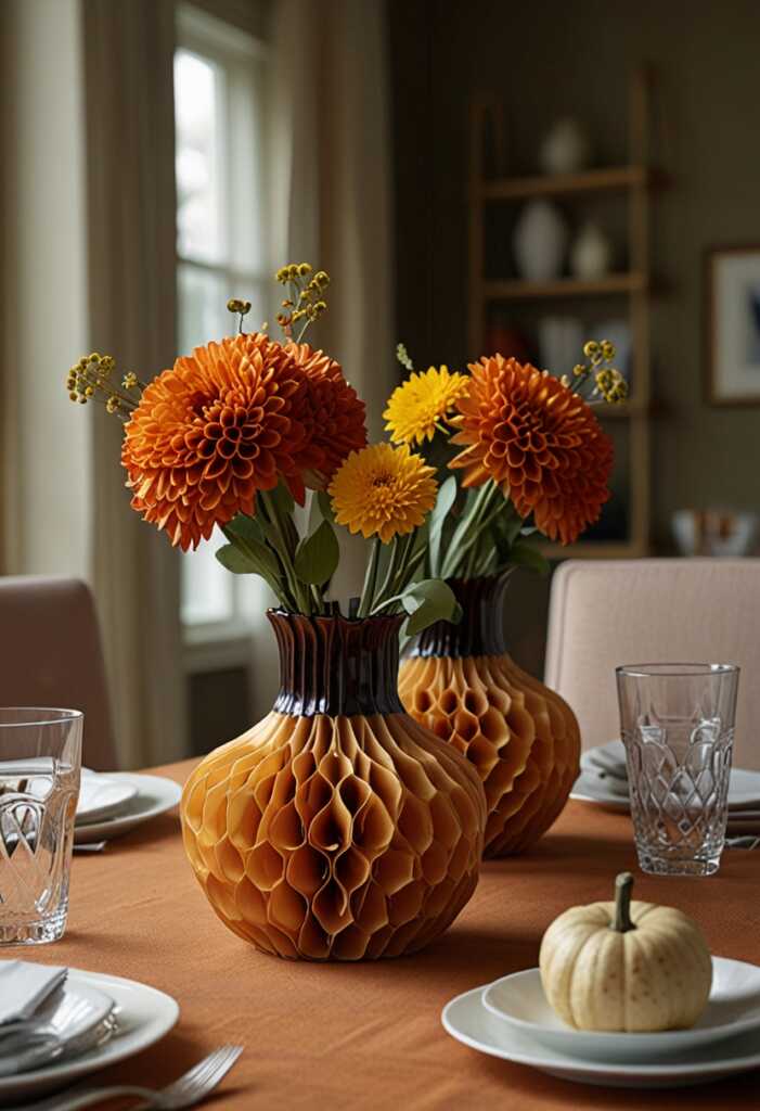 Honeycomb Vases for a Unique Centerpiece