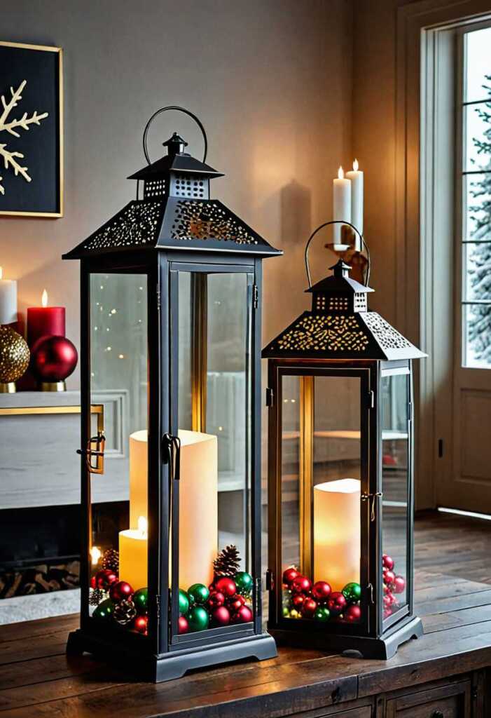 Metal and Glass Lanterns