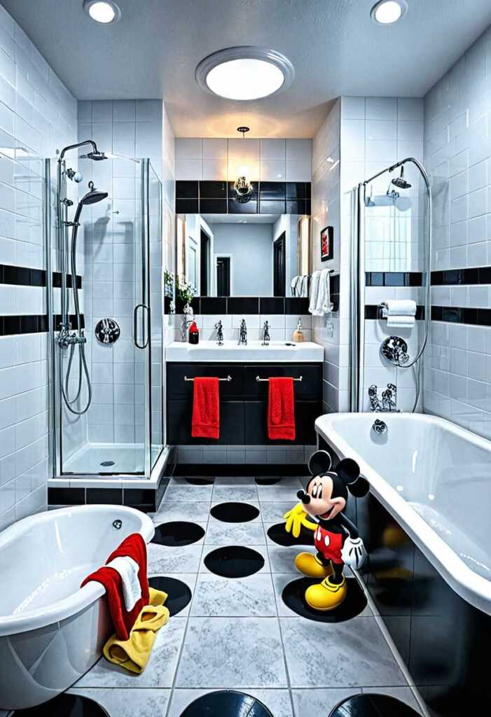 Mickey and Minnie Mouse Bathroom