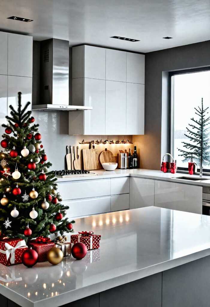 Minimalist Christmas Decor Ideas for the Kitchen