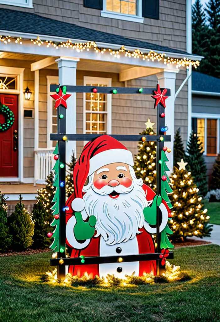 Outdoor Christmas Themed Yard Art