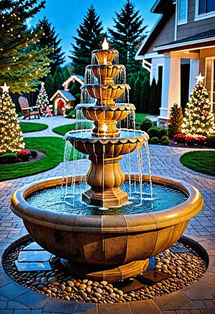 Outdoor Christmas Water Features