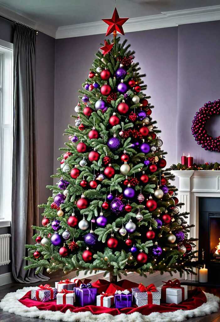 Ruby Red and Amethyst Purple Tree