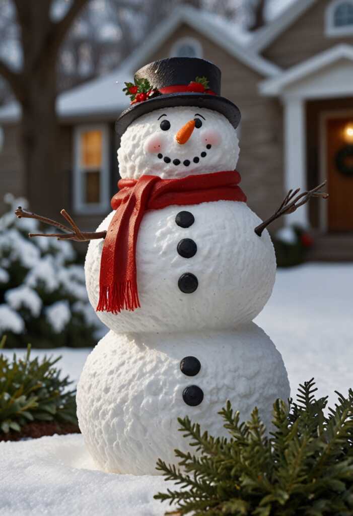 Snowman Garden Statues