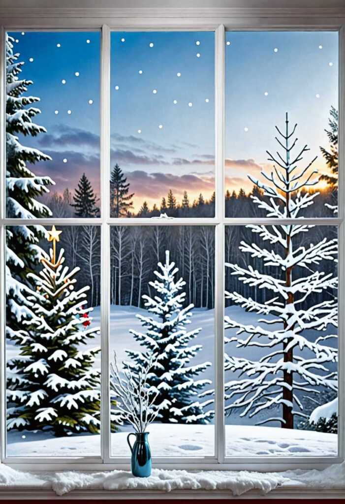 Snowy Window Paint