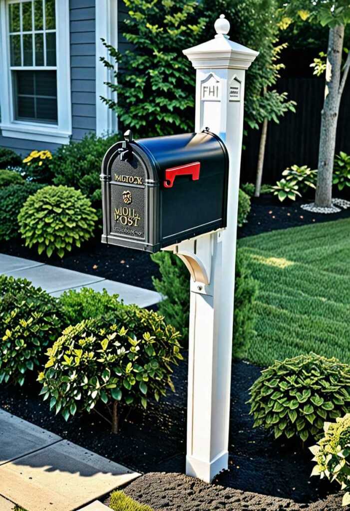 Solar-powered Mailbox Post