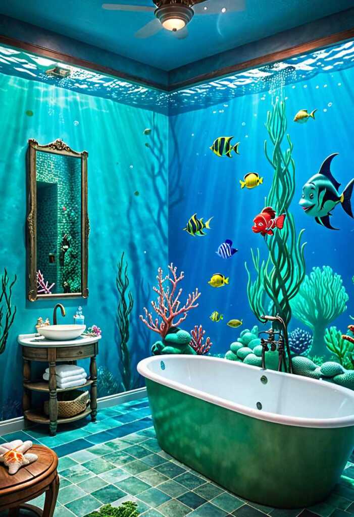 The Little Mermaid Underwater Bathroom