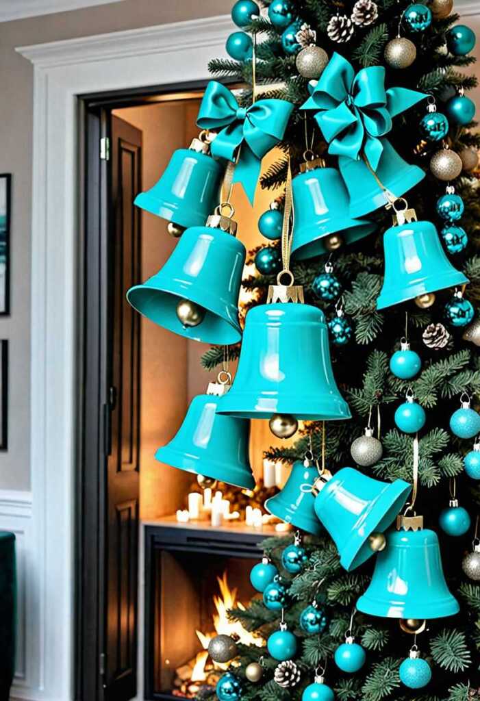 Turquoise Christmas Bells