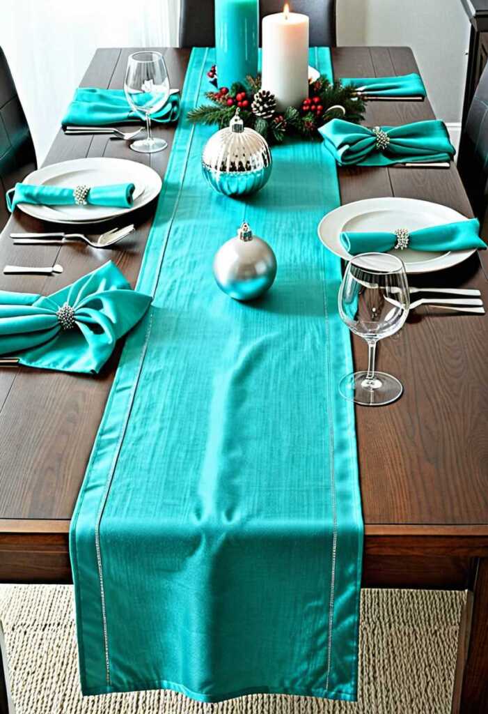 Turquoise Table Runners