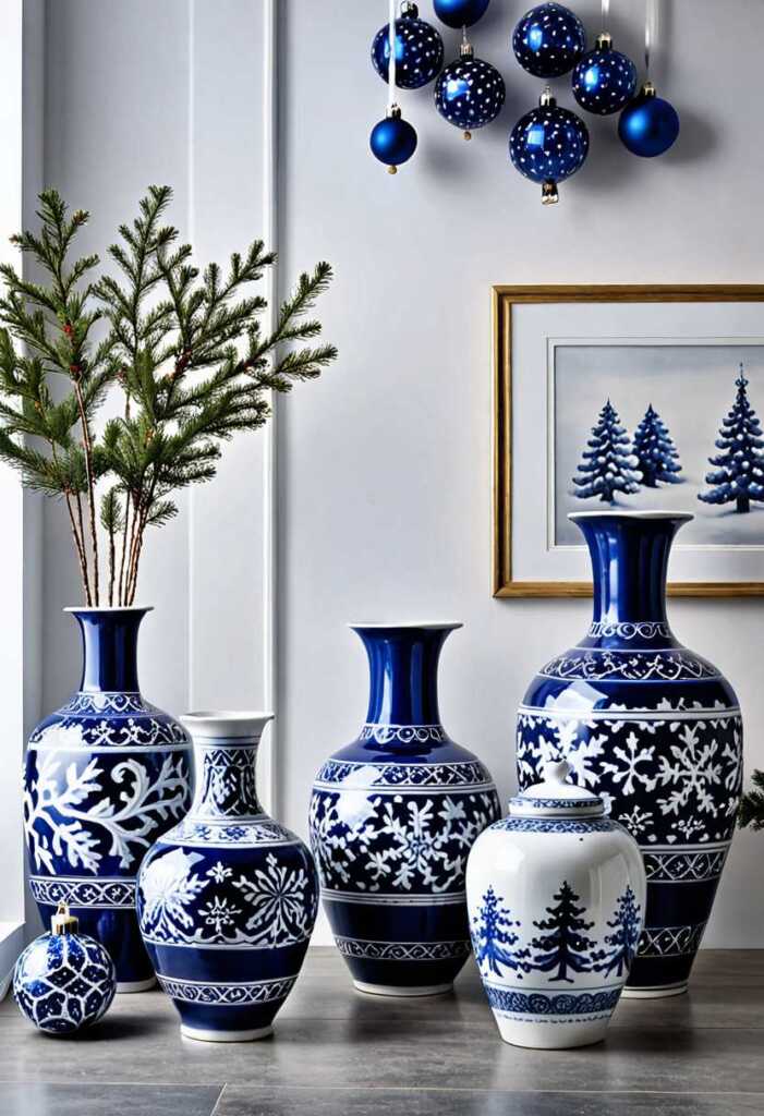 Blue and White Porcelain Vases