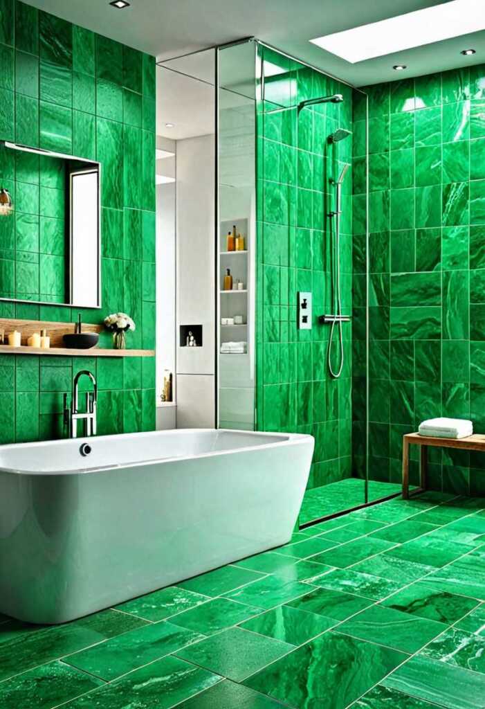 Emerald Green Bathroom Tiles