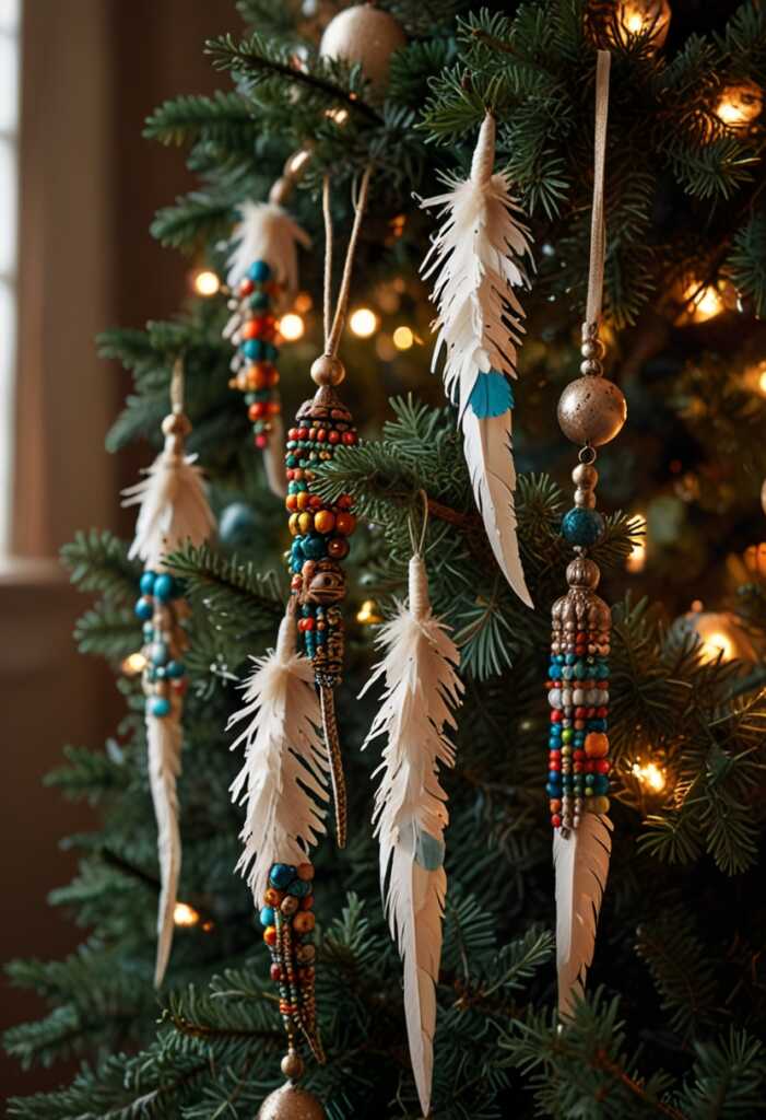 Feather and Bead Garland