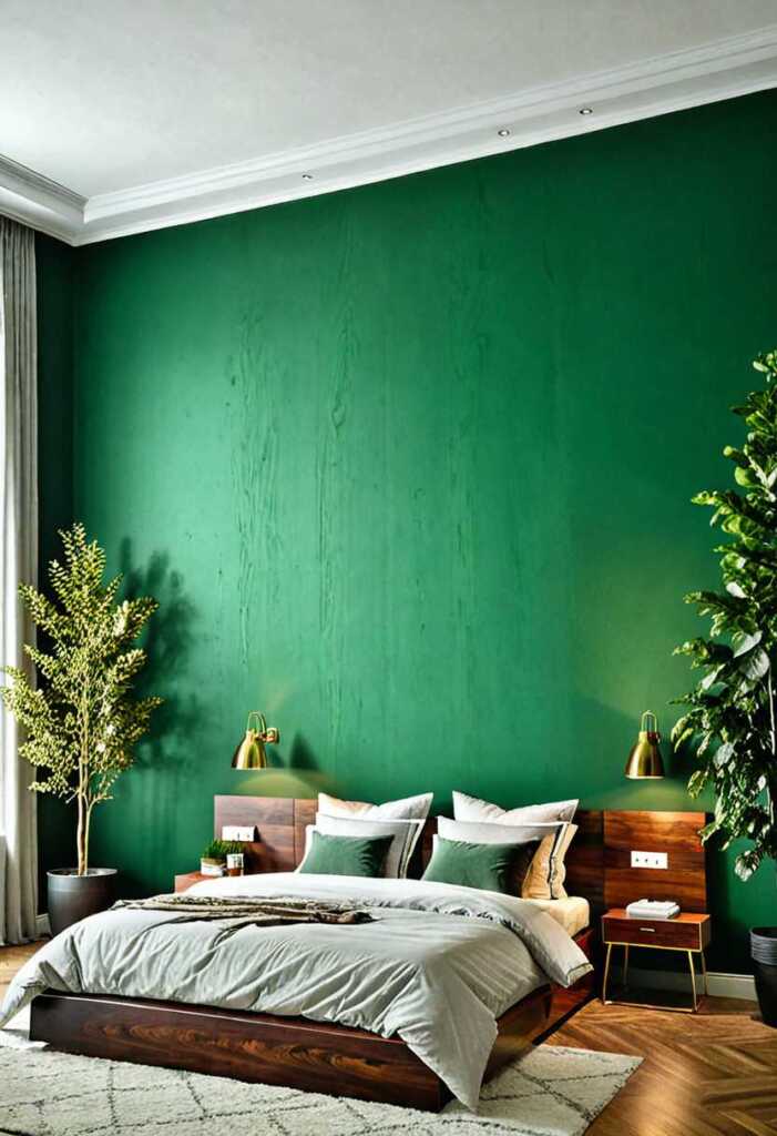 Forest Green Accent Wall