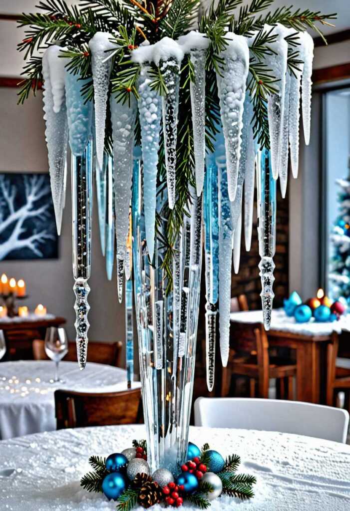 Icicle Centerpieces