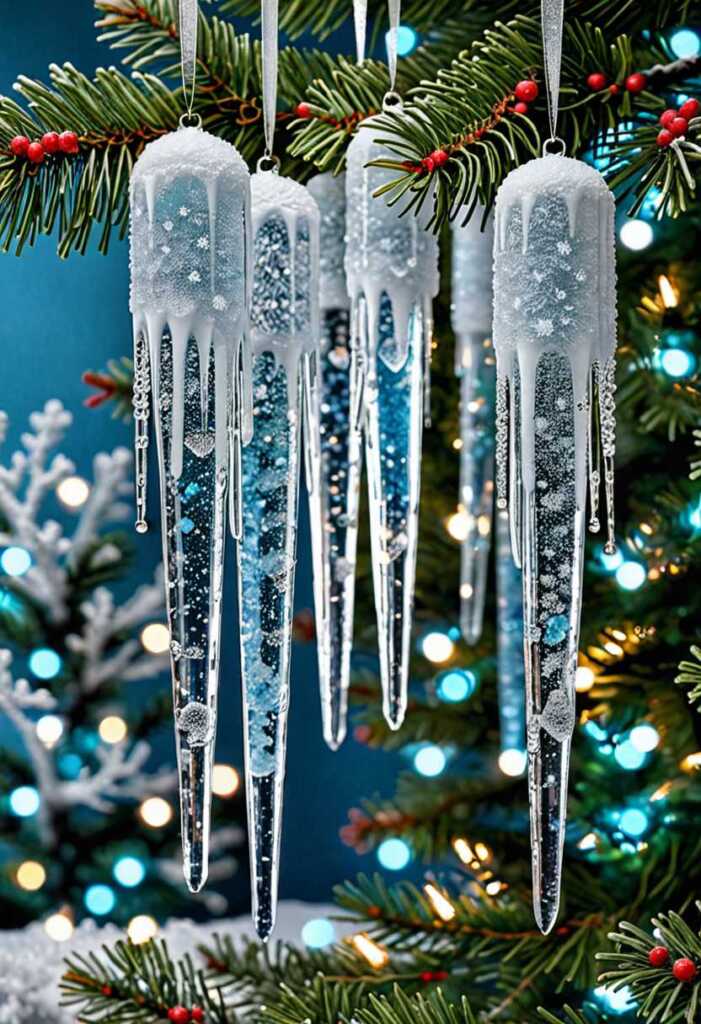 Icicle Christmas Tree Ornaments