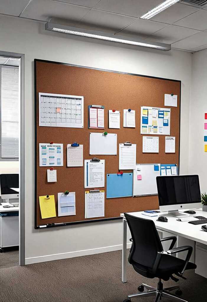 Incorporate a Whiteboard or Corkboard