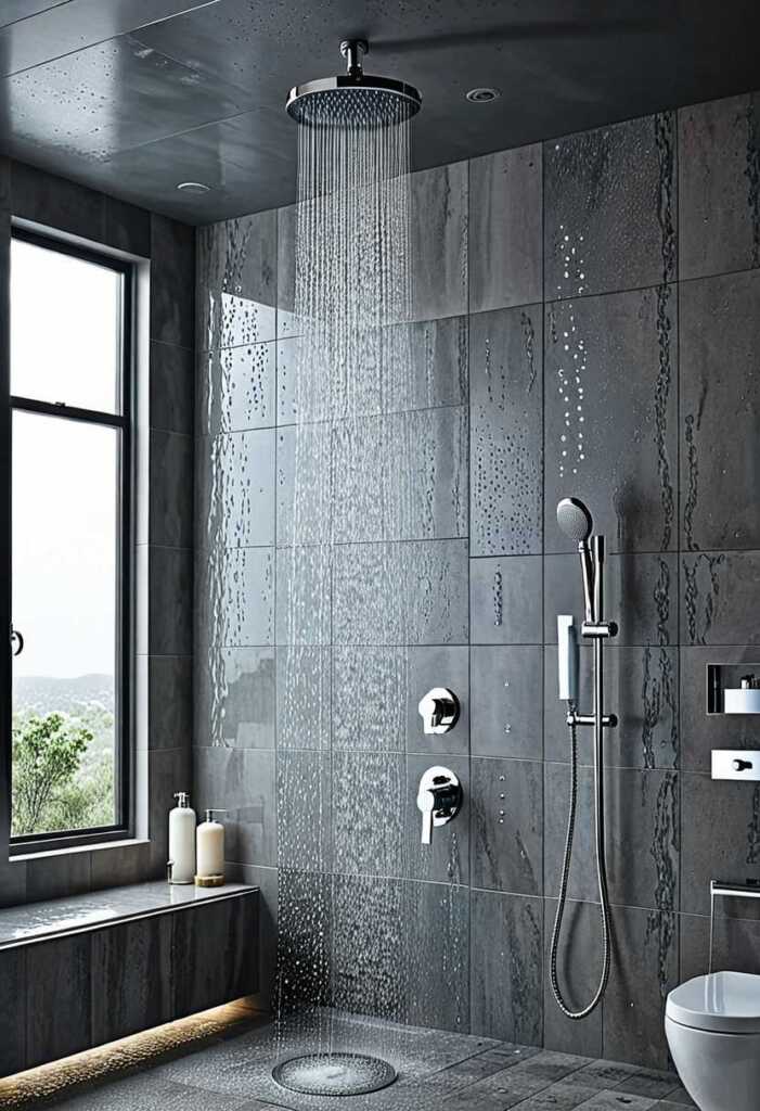 Install a Rainfall Showerhead