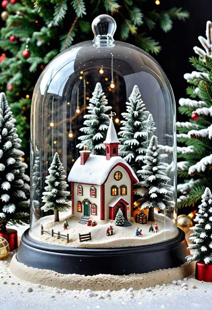 Miniature Village Cloche