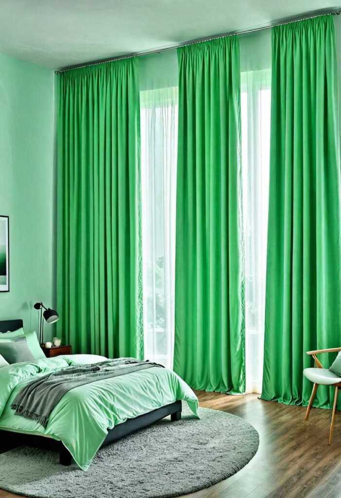 Peppermint Green Curtains