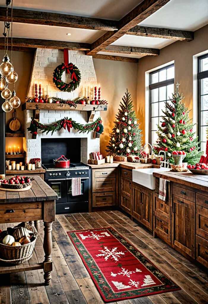 Rustic Christmas Kitchen Decor