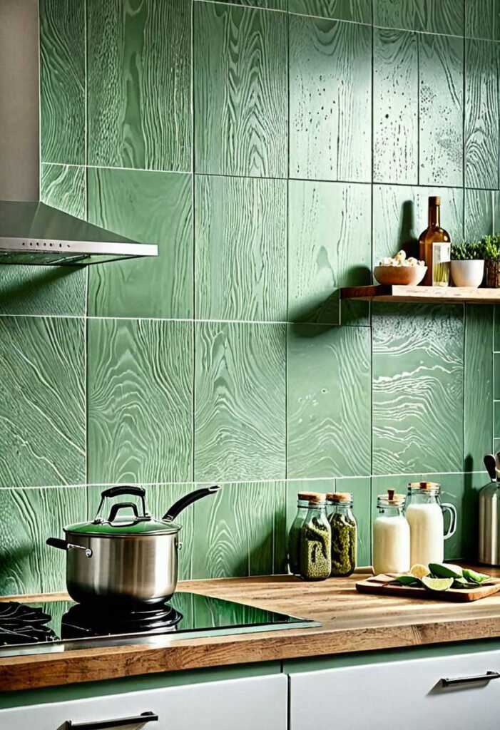 Sage Green Kitchen Backsplash