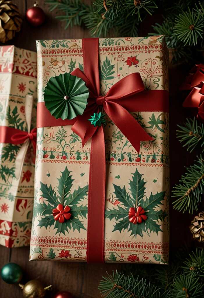 Vintage Christmas Wrapping Paper