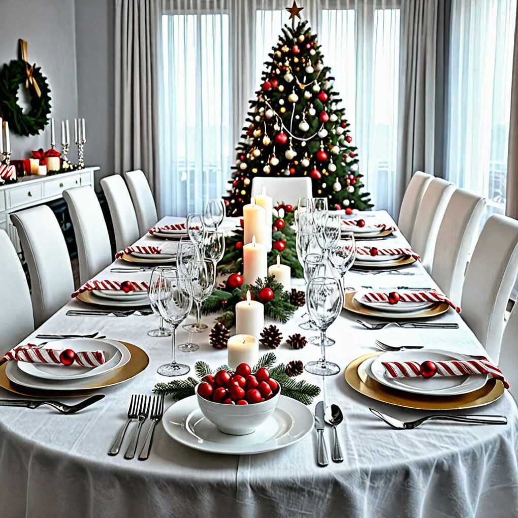 White Christmas Tablescape