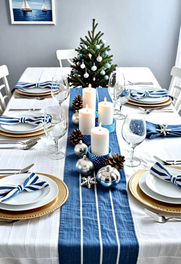 White and Blue for a Nautical Touch