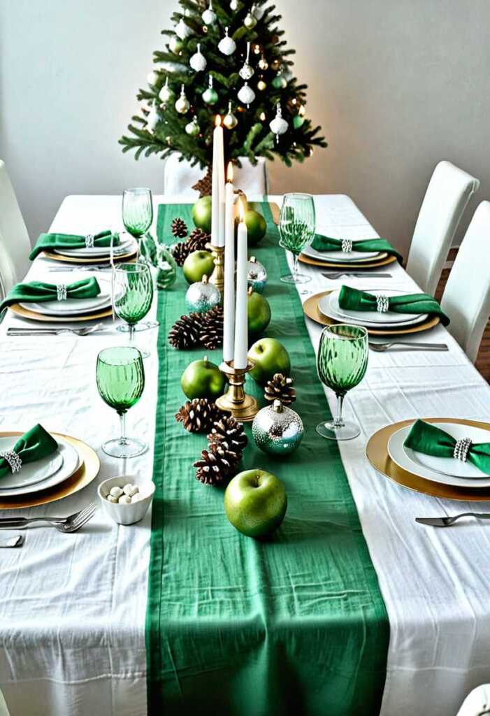 White and Green with a Festive Twist