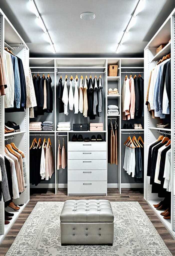 Add a Ceiling-Mounted Clothes Rack