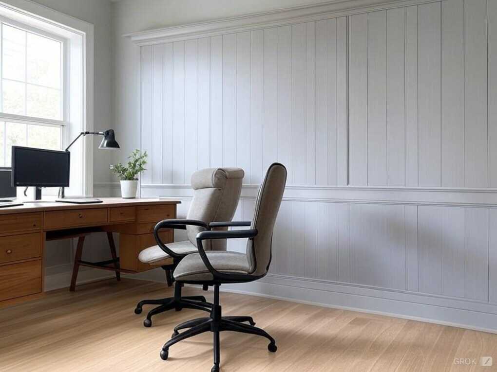 Beadboard in the Home Office