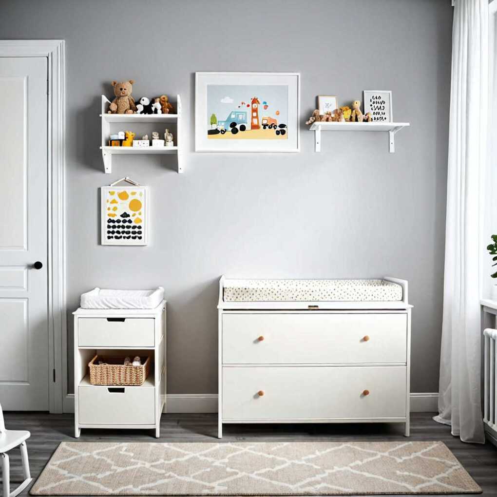 LOMVIK Changing Table and Dresser