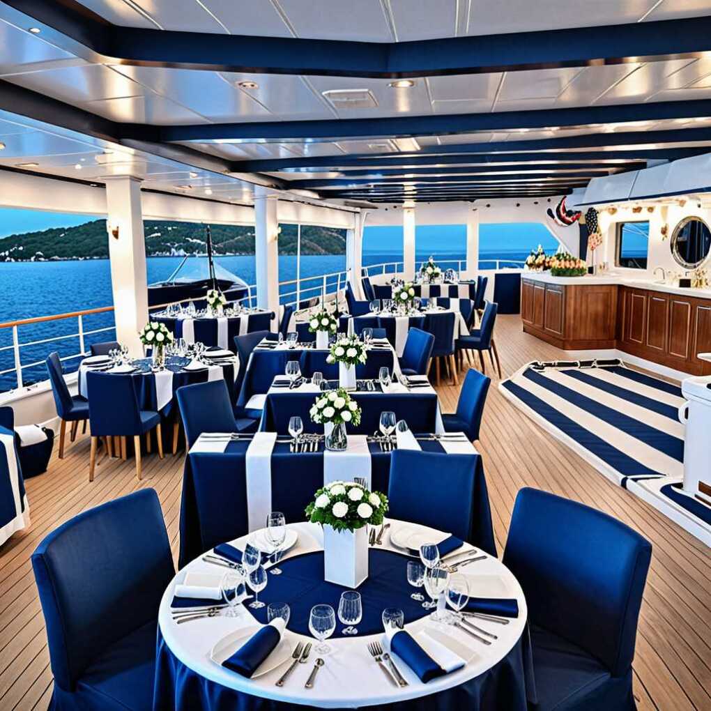 Navy and White Yacht Party