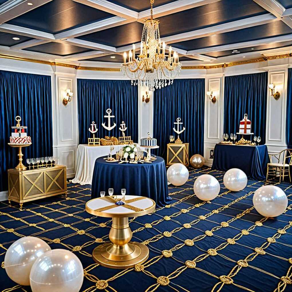 Pearl and Gold Gatsby Party