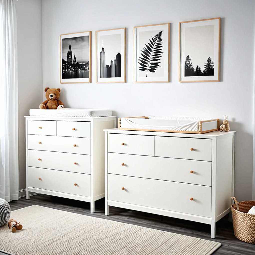 VITTSJÖ Changing Table and Dresser