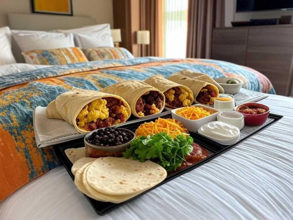 Breakfast Burritos with Chorizo and Scrambled Eggs