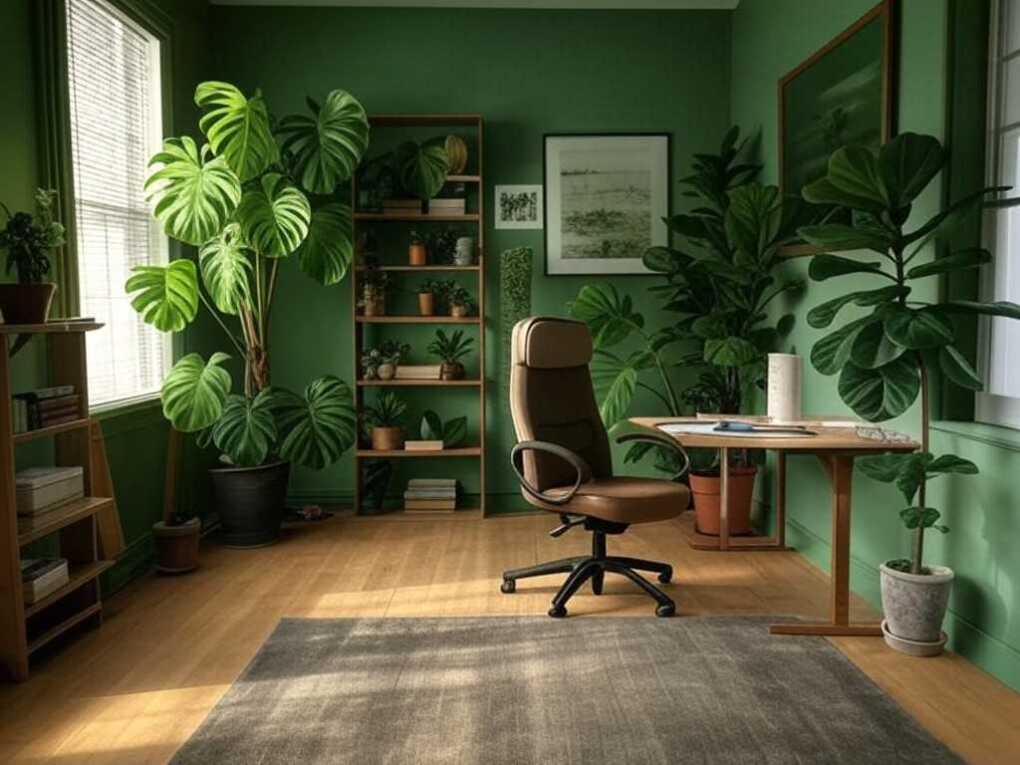 Incorporate Floor-to-Ceiling Plants