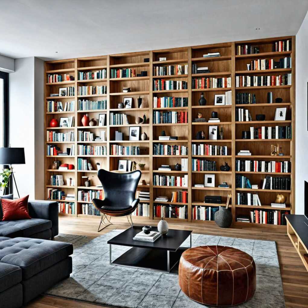 L-shaped Bookshelves for a Unique Layout