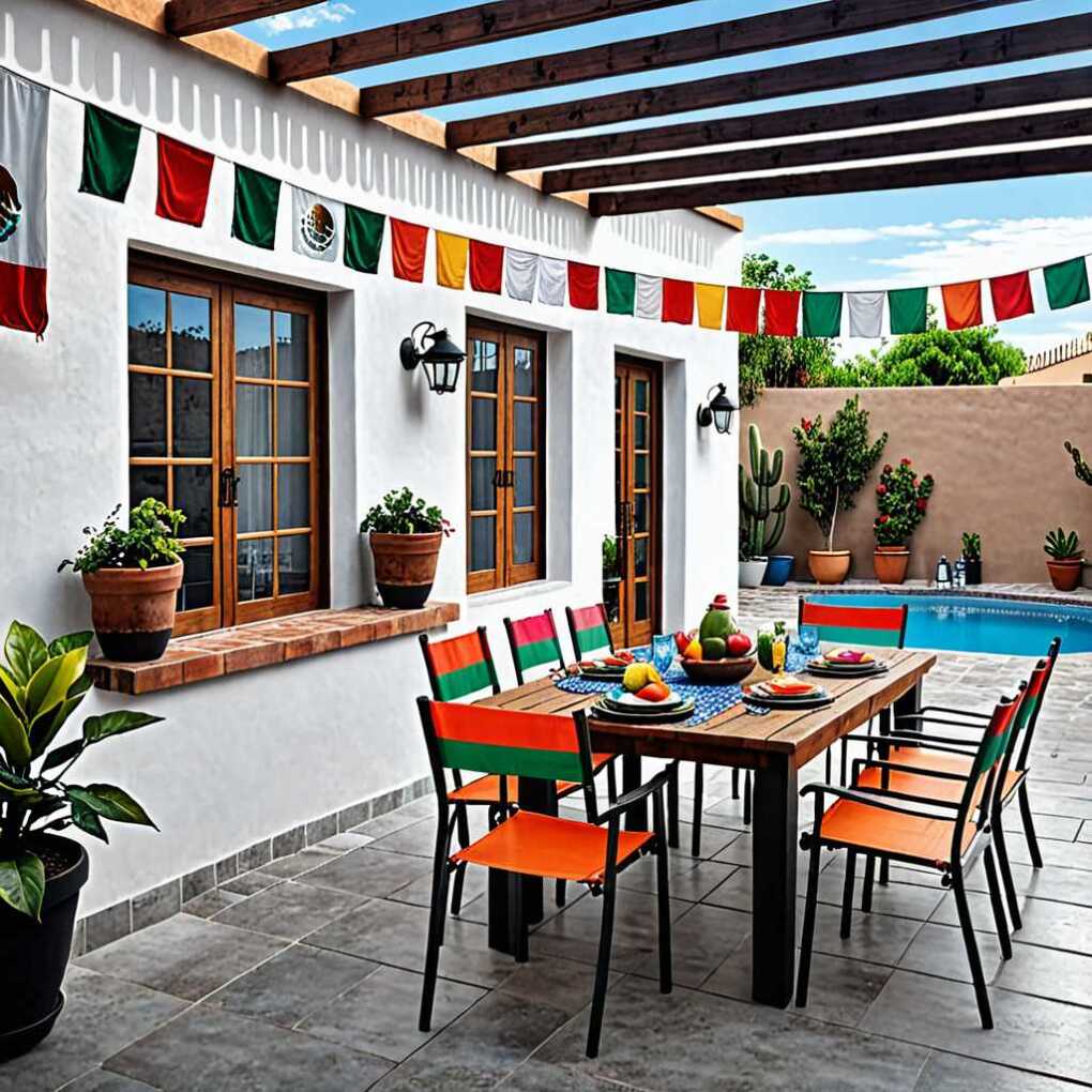 Mexican Flags and Banners