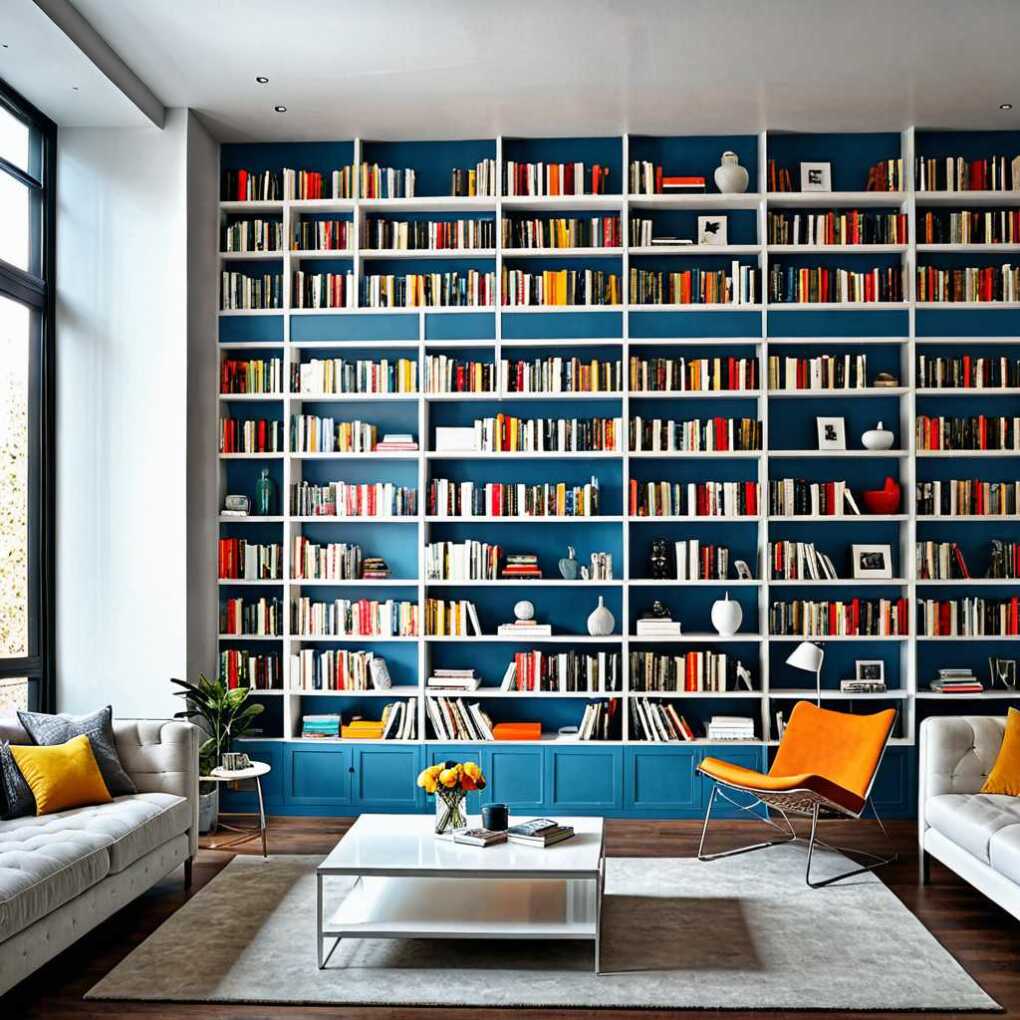 Multi-Level Bookshelves for a Modern Twist