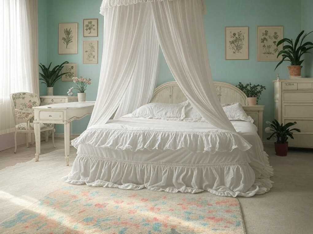 Pastel Green Princess Cottagecore Room